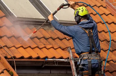 Démoussage et hydrofuge de toiture à Séchin